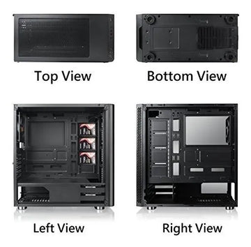 Thermaltake Ca1k800m1wn01 V200 Tg Rgb Atx Mid Tower Chasis P Negro