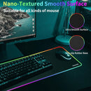 Pad Mause Gamer Rgb Largo 80 X 30cm X 4mm Color Negro