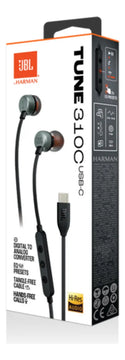 Audifonos Alambricos Jbl Tune 310c Negro