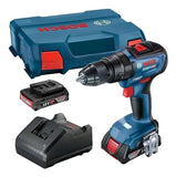 Taladro Percutor+2bat+maletin Lboxx Bosch Gsb 18v-50 Kit Color Azul 110V/220V