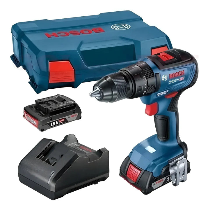 Taladro Percutor+2bat+maletin Lboxx Bosch Gsb 18v-50 Kit Color Azul 110V/220V