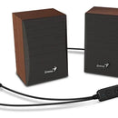 Parlantes Bluetooth Genius Sp- Hf380bt Usb Madera 3w