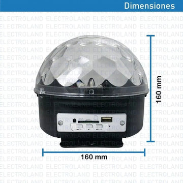Decoración Navideña Esfera Con Luces Y Memoria Usb Proyector Navideña