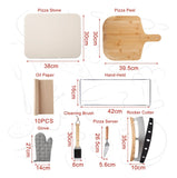 Pizza Perfecta - 8 Piezas De Piedras De Pizza