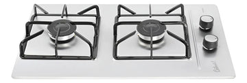 Estufa De Empotrar Acero Inoxidable 2pt Gas Natural 5432 Color Gris