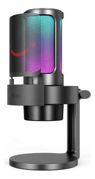 Micrófono dinámico Fifine A8 Gamer modelo color negro