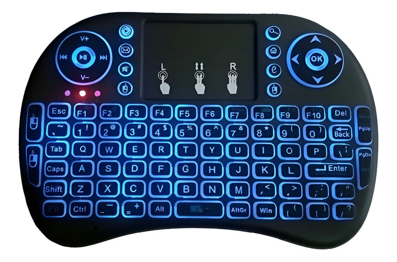 Mini teclado de control Wifi con panel táctil LED
