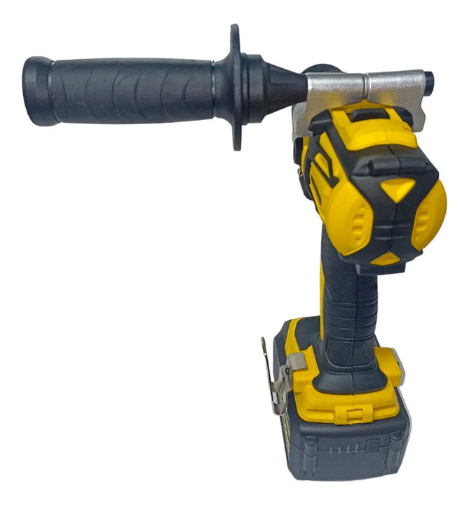 Taladro Percutor Rev/ Inalambrico + Herram Itl204 Uyustools Color Amarillo