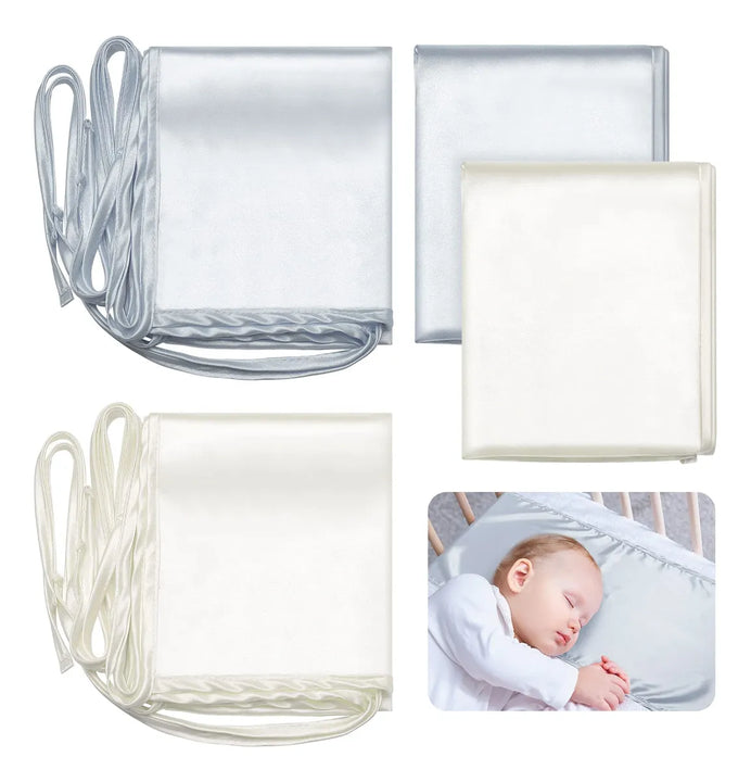 Hosuly Juego De 2 Sabanas De Saten Para Moises De Bebe, Suav