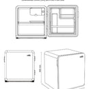 Minibar Marca Kalley Frost De 47 Litros Modelo K Mb47rn Negro