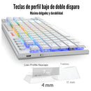 Teclado Gamer Inalámbrico Redragon Horus K621w Tkl Blanc Rgb Idioma Español Latinoamérica Color Del Teclado Blanco