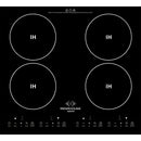 Estufa De Inducción 4 Puestos Empotrable 4x900w 9 Niveles Negro