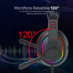 Audifonos Gamer Redragon Ares H120 Rgb, Conector 3.5, Negro
