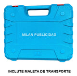 Taladro Inalámbrico Eléctrico Maletín 3 Baterías Azul Marino