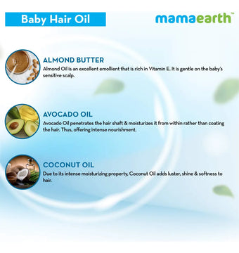 Mamaearth Aceite Nutritivo Para El Cabello Del Bebé, Cuida.