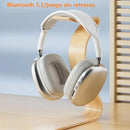 Auriculares Inalámbricos De Diadema Con Micrófono Bluetooth 400mah Plateado Diadema Xx Algodón Acolchado Orejeras Transpirables Rotación Libre