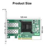 Tarjeta De Red 10gtek 10gb Pci-e, Dual Sfp+, Intel 82599es,