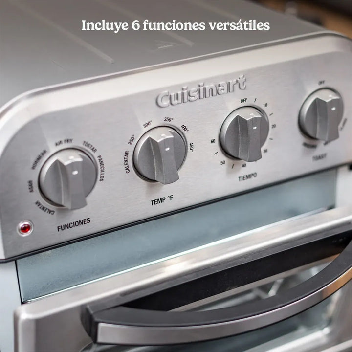 Horno Freidora De Aire Cuisinart 4 En 1 Compacto Airfryer Plateado