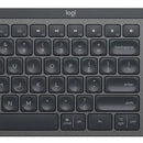 Teclado Logitech Master Series QWERTY Membrana inglés US color grafito con luz blanca