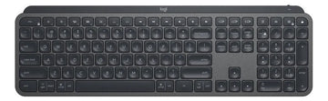Teclado Logitech Master Series QWERTY Membrana inglés US color grafito con luz blanca