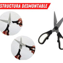 Tijeras De Cocina Tijeras Chef Acero Inoxidable Multiusos Negro