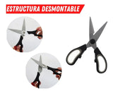 Tijeras De Cocina Tijeras Chef Acero Inoxidable Multiusos Negro