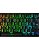 Teclado HyperX Alloy QWERTY Red- Linear inglés US color negro con luz RGB