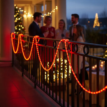 Manguera Led 3 Vias Luces Navideñas X 4mt Rojo