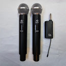 Microfono Inalambrico 2doble Receptor Plug American Sound Color Negro