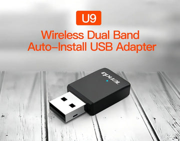 Tenda U9 antena adaptador usb inalámbrico doble banda Ac650