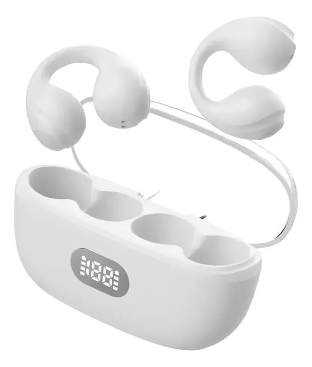 Audifono De Conduccion Osea Con Diseño Earcuff Blanco