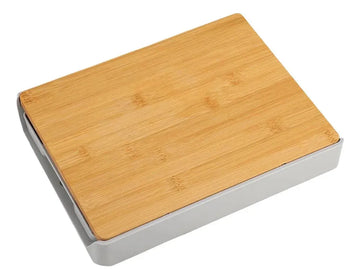Tabla Picar Verduras Vegetales Madera Antideslizante Bandeja
