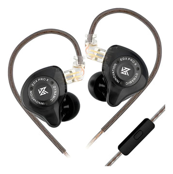 Auriculares Kz Edx Pro X Negros Con Micrófono Negro