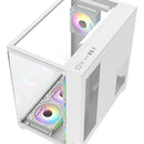 Chasis Gabinete Gamer Crystal Cube Xl Blanco X7 Fan Argb