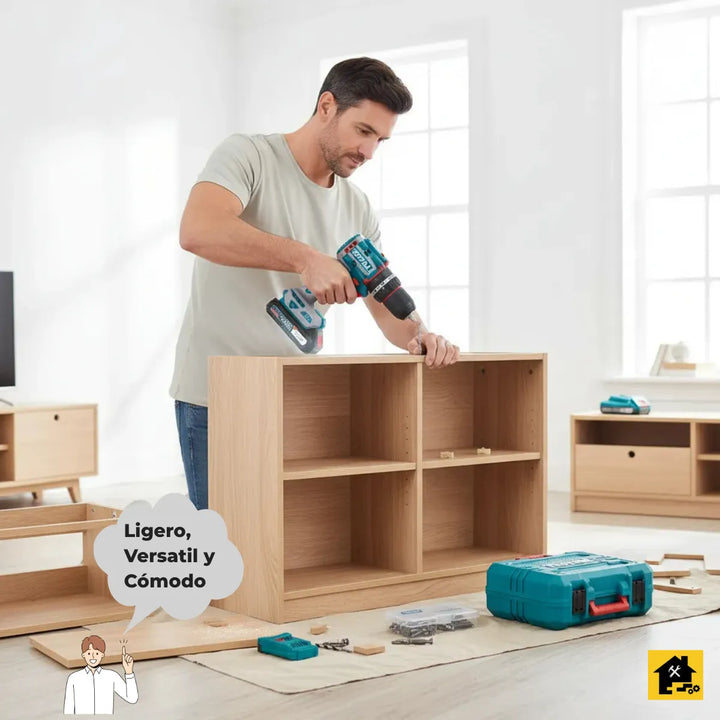 Taladro Percutor 1/2 Inalambrico Total 66nm +50 Acc Brushles Turquesa 50 Hz/60 Hz