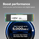 Unidad De Estado Solido Ssd M.2 1tb Crucial E100 Nvme Pcie 4 Negro