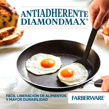 Set X 3pzs. Sartenes 18cm + 22cm Y Plancha 28cm. Farberware Negro