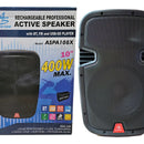 Cabina Recargable Américan Sound 10 Pulgadas Base+microfono Negro