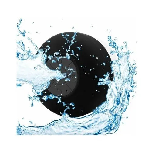 Mini Parlante Altavoz Bluetooth Resistente Al Agua Manos Lib Negro