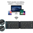 Mini Teclado Inalambrico Plegable Portatil, Bluetooth Color del teclado Blanco