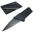 Cuchillo táctico plegable para tarjetas, tarjetero, hoja afilada, color negro