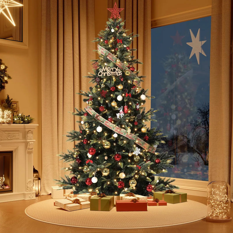 Arbol De Navidad Artificial Preiluminado De 7.5 Pies, Arbole