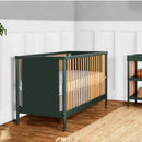 Dream On Me Cuna Moderna Isla 4 En 1 Clover Con Husillos Re. Color Negro