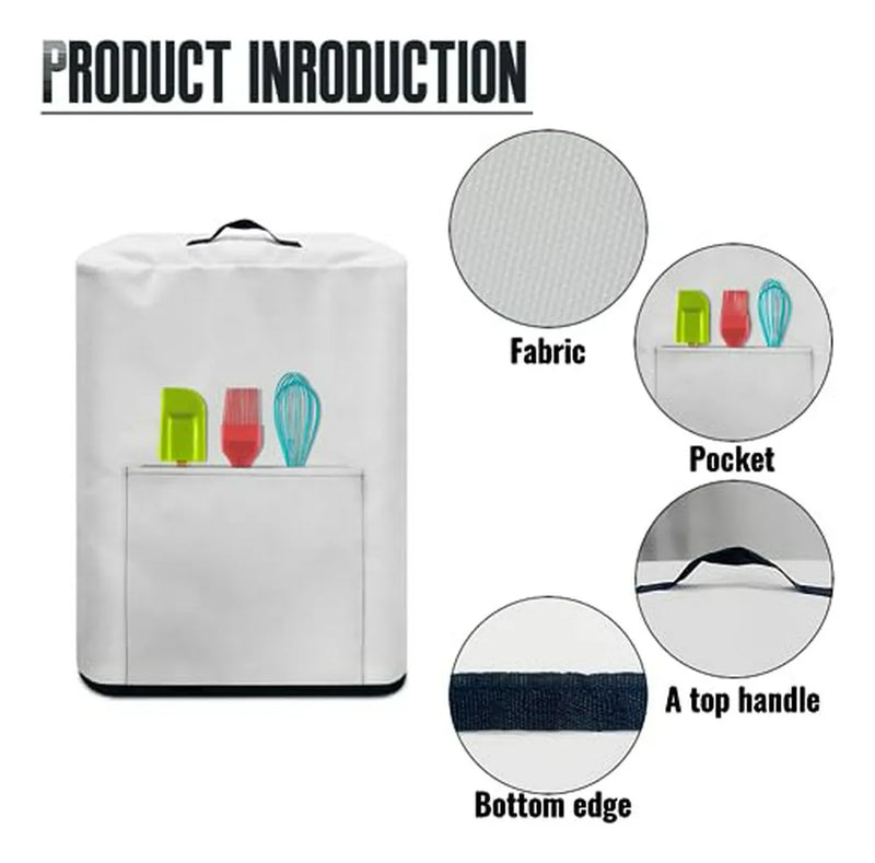 Funda Para Air Fryer Y Olla A Presión Con Bolsillos Y Asa, L