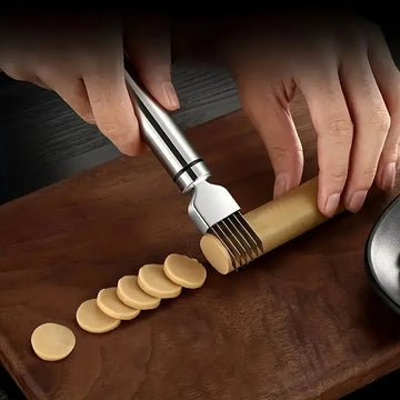 Cortador Acero Inoxidable Para Cebolla Y Verduras Manual Plateado Brillante