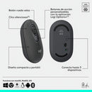 Kit Teclado Y Mouse Logitech Pop Icon, Español, Grafito