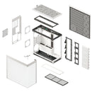 Gabinete Aerocool Hs 420 White Diseño Híbrido Usb 3.2 Color Blanco