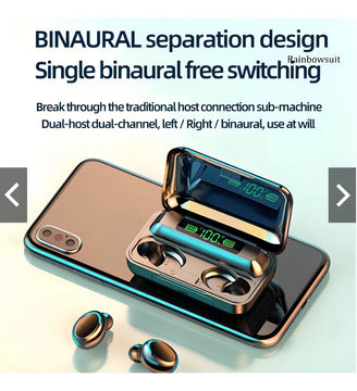 Audifonos Bluetooth F9-5 2022 + Power Bank 2000 Mah