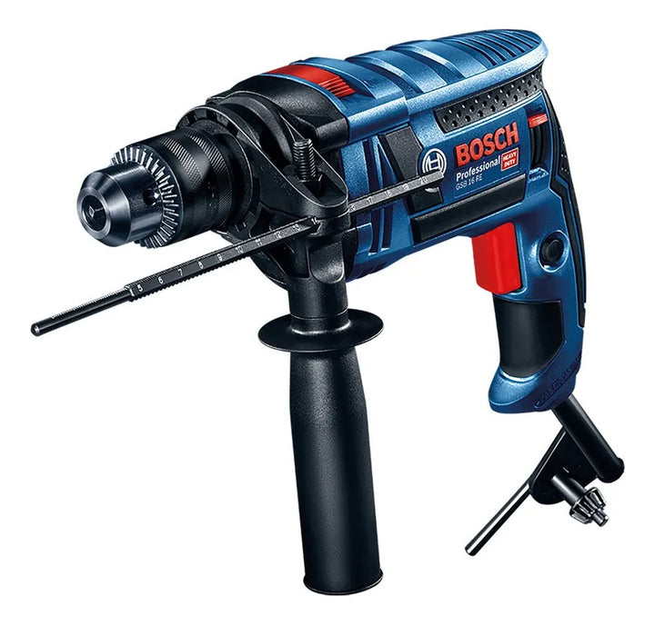 Taladro Percutor Bosch 1/2'' 750w Gsb 16 Re + Maletín Azul 60 Hz