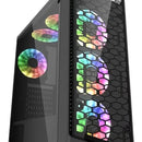 Caja Darkflash Water Square 5 Atx Vidrio Frontal Mid Tower Negro